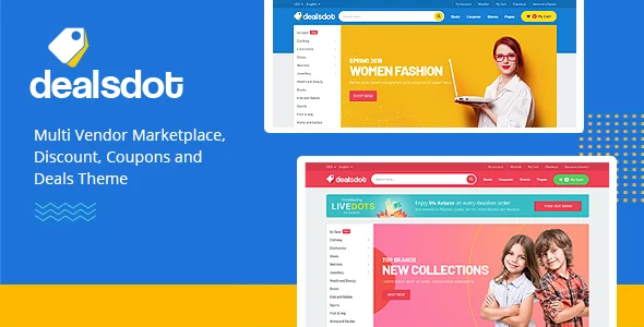 Dealsdot - Multi Vendor Marketplace Theme WordPress theme homepage layout for a adsense theme WooCommerce store