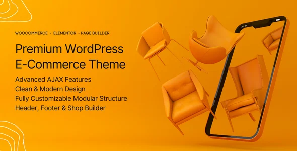 Decoraty - Furniture Store WooCommerce Elementor Theme WordPress theme homepage layout for a clean WooCommerce store