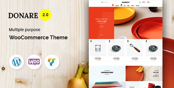 Donare - Gift Store WooCommerce Theme WordPress theme homepage layout for a auto parts WooCommerce store