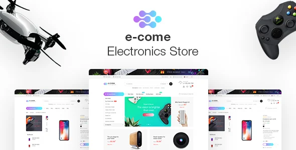 Ecome -  Electronics Store WooCommerce Theme WordPress theme homepage layout for a amazon affiliate WooCommerce store