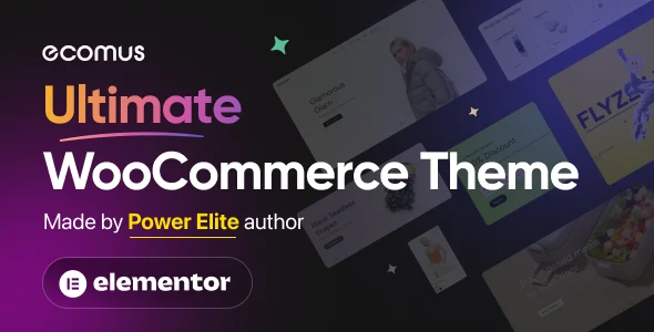 Ecomus - Multipurpose WooCommerce Theme WordPress theme homepage layout for a clean WooCommerce store