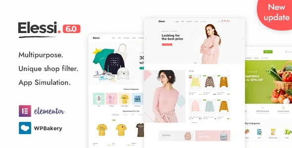 Elessi - WooCommerce AJAX WordPress Theme - RTL support WordPress theme homepage layout for a ajax WooCommerce store