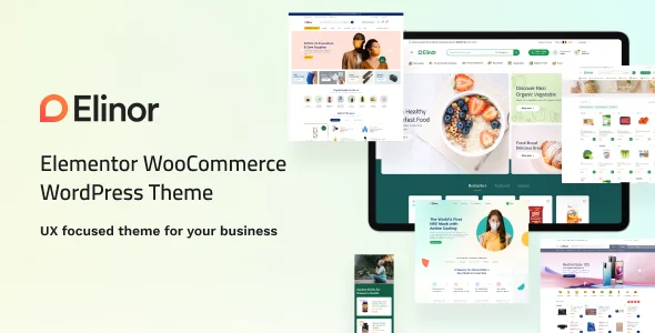 Elinor - Multipurpose WooCommerce Theme (RTL Supported) WordPress theme homepage layout for a auto parts WooCommerce store
