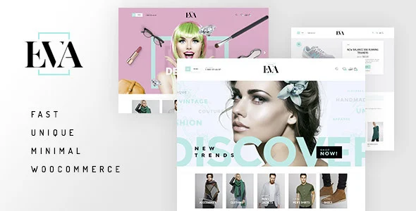 Eva - Fashion WooCommerce Theme WordPress theme homepage layout for a accessories WooCommerce store