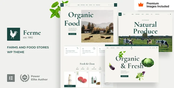Ferme - Farm Shop WordPress Theme WordPress theme homepage layout for a butcher WooCommerce store