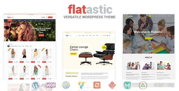 Flatastic - Versatile MultiVendor WordPress Theme WordPress theme homepage layout for a clothing WooCommerce store