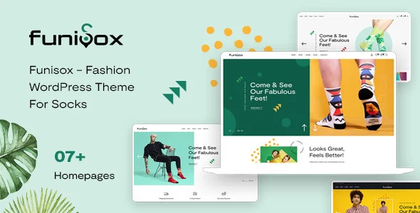 Funisox - Fashion WooCommerce WordPress Theme WordPress theme homepage layout for a accessories WooCommerce store