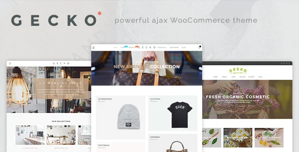 Gecko - Powerful Ajax WooCommerce Theme WordPress theme homepage layout for a ajax lazy load WooCommerce store