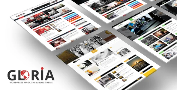 Gloria - eCommerce Newspaper WordPress Theme WordPress theme homepage layout for a article layout WooCommerce store