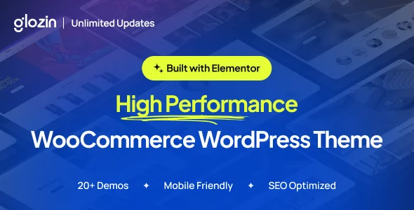Glozin - Multipurpose WooCommerce WordPress Theme WordPress theme homepage layout for a clean WooCommerce store