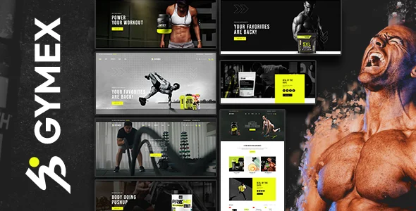 Gymex – Supplement & Nutrition WooCommerce WordPress Theme with AI WordPress theme homepage layout for a beauty WooCommerce store