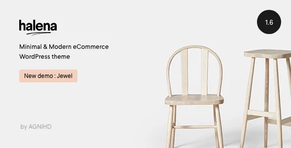 Halena | Minimal & Modern eCommerce WordPress Theme WordPress theme homepage layout for a ajax filter WooCommerce store