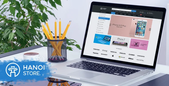 Hanoistore - Supermarket Responsive WooEcommerce WordPress Theme WordPress theme homepage layout for a blog WooCommerce store