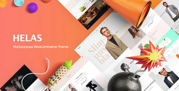 Helas - Multipurpose WooCommerce Theme WordPress theme homepage layout for a clean WooCommerce store