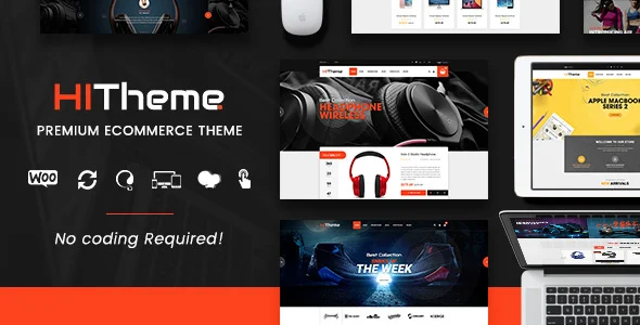 HiTheme - Digital Store & Fashion Shop WordPress WooCommerce Theme (Mobile Layout Ready) WordPress theme homepage layout for a clothing WooCommerce store