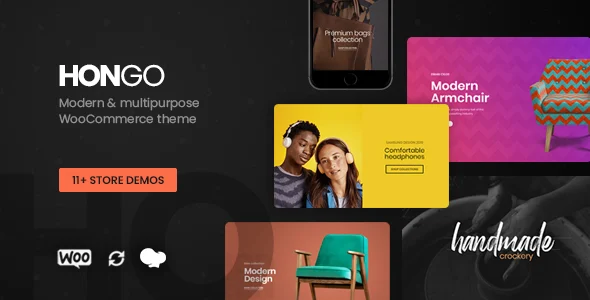 Hongo - Modern & Multipurpose WooCommerce WordPress Theme WordPress theme homepage layout for a blog WooCommerce store