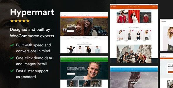 Hypermart - Fast, Conversion Optimized WooCommerce Theme WordPress theme homepage layout for a conversion WooCommerce store