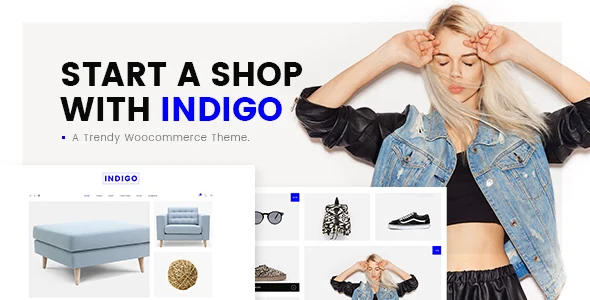 Indigo - Simple WooCommerce Shop WordPress Theme WordPress theme homepage layout for a account WooCommerce store