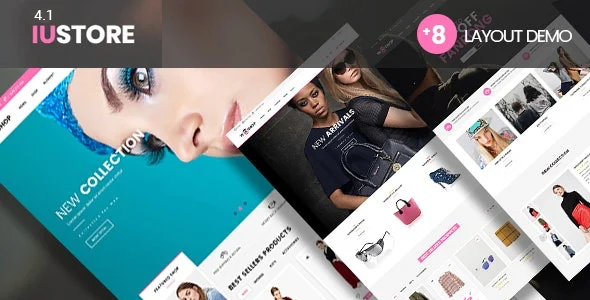 iuStore - Fashion Beauty  Cosmetic Shop  WooCommerce WordPress Theme WordPress theme homepage layout for a auto parts WooCommerce store