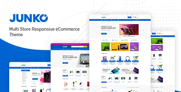 Junko - Technology Theme for WooCommerce WordPress WordPress theme homepage layout for a clean WooCommerce store