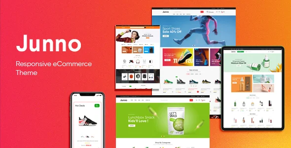 Junno - Multipurpose WooCommerce WordPress Theme WordPress theme homepage layout for a clean WooCommerce store