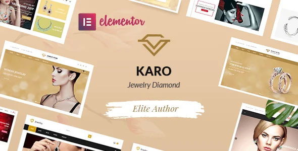 Karo | Jewelry Diamond WooCommerce WordPress Theme WordPress theme homepage layout for a diamond jewelry WooCommerce store