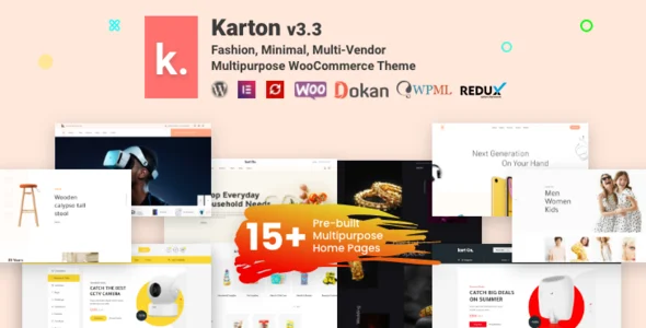 Karton | Multipurpose WooCommerce Theme WordPress theme homepage layout for a ecommerce WooCommerce store