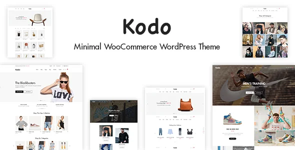 Kodo | Responsive WooCommerce Theme WordPress theme homepage layout for a bag WooCommerce store
