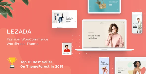 Lezada - Fashion WooCommerce WordPress Theme WordPress theme homepage layout for a buying bundle WooCommerce store