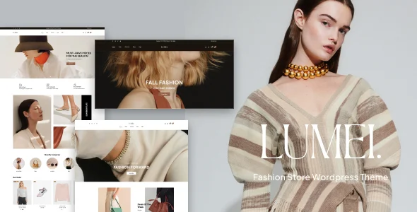 Lumei – Fashion Store WordPress Theme with AI WordPress theme homepage layout for a accessories WooCommerce store