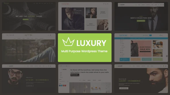 Luxury - Responsive WordPress Theme WordPress theme homepage layout for a ajax WooCommerce store