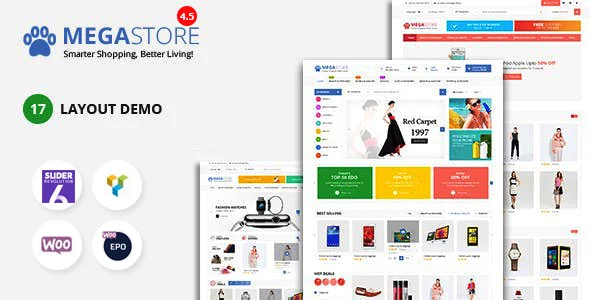 Mega Marketplace Store RTL Responsive WooCommerce WordPress Theme WordPress theme homepage layout for a auto parts WooCommerce store