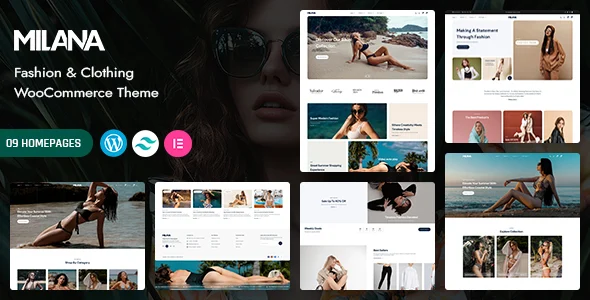 Milana - Fashion & Clothing Store WooCommerce WordPress Theme WordPress theme homepage layout for a apparel WooCommerce store