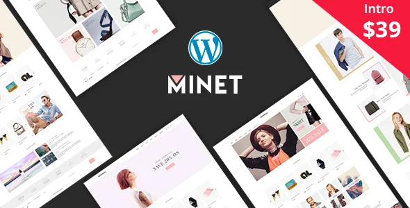Minet - Minimalist eCommerce WordPress Theme WordPress theme homepage layout for a blog WooCommerce store