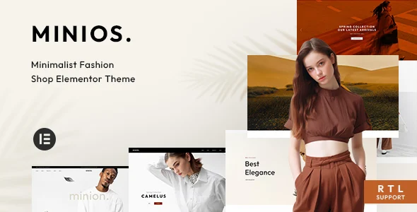 Minios – Fashion Store WooCommerce WordPress Theme with AI WordPress theme homepage layout for a accessories WooCommerce store