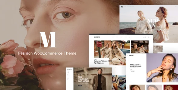 Moren - Fashion WooCommerce Theme WordPress theme homepage layout for a clean WooCommerce store