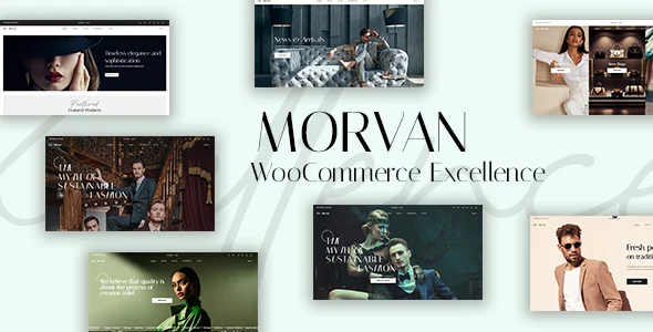 Morvan - Elegant WooCommerce Theme WordPress theme homepage layout for a accessories WooCommerce store