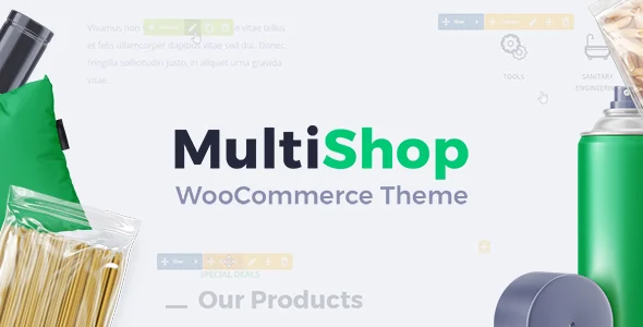 MultiShop - Universal WooCommerce Store Theme WordPress theme homepage layout for a business WooCommerce store