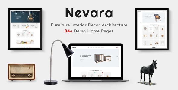 Nevara - Furniture Theme for WooCommerce WordPress WordPress theme homepage layout for a clean WooCommerce store