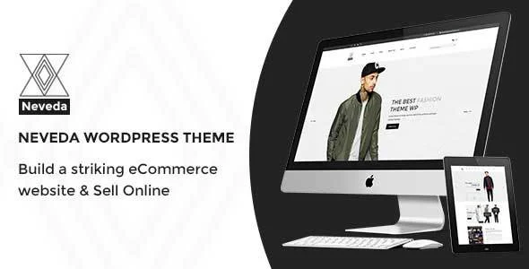 Neveda - Responsive Fashion eCommerce WordPress Theme WordPress theme homepage layout for a clothing WooCommerce store