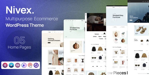 Nivex - Multipurpose E-Commerce WordPress Theme WordPress theme homepage layout for a clean WooCommerce store