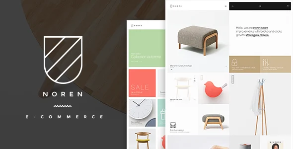 Noren- Shop WordPress WooCommerce Theme WordPress theme homepage layout for a apparel template WooCommerce store