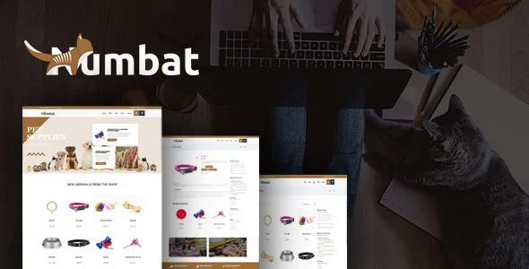 Numbat - Pet Shop WooCommerce WordPress Theme WordPress theme homepage layout for a animal shop WooCommerce store