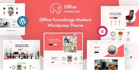 Offixe | Furniture WordPress Theme WordPress theme homepage layout for a business WooCommerce store