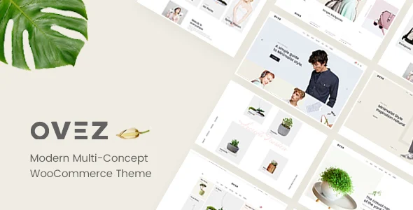 Ovez - Modern Multi-Concept WooCommerce Theme WordPress theme homepage layout for a clean WooCommerce store