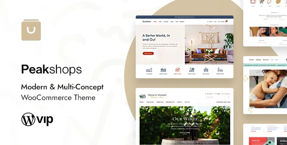 PeakShops - Modern eCommerce & WooCommerce WordPress Theme WordPress theme homepage layout for a apparel WooCommerce store