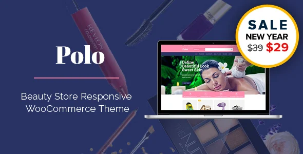 Polo - Beauty Store Multipurpose Responsive WooCommerce WordPress Theme WordPress theme homepage layout for a beauty responsive theme WooCommerce store