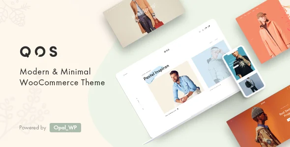 QOS - Fashion WooCommerce WordPress Theme WordPress theme homepage layout for a blog WooCommerce store