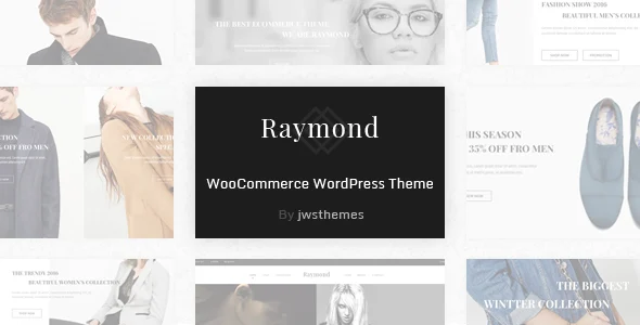Raymond - WooCommerce Responsive WordPress Theme WordPress theme homepage layout for a clean WooCommerce store