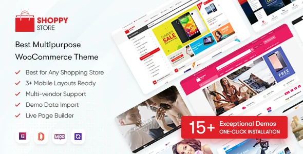 ShoppyStore - Multipurpose Elementor WooCommerce WordPress Theme (15+ Homepages & 3 Mobile Layouts) WordPress theme homepage layout for a clothes WooCommerce store